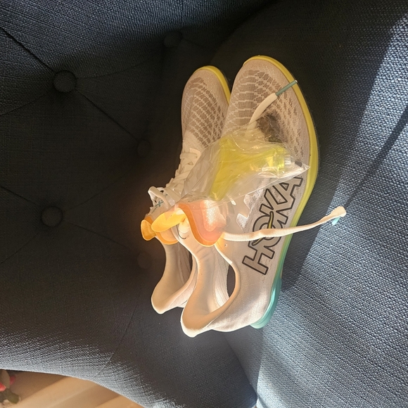 Hoka White and Teal Athletic Shoes - Picture 7 of 12